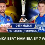 Sri lanka beat namibia by 7 wickets