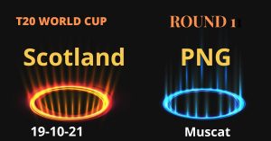 PNG vs Scotland live scores t20 world cup